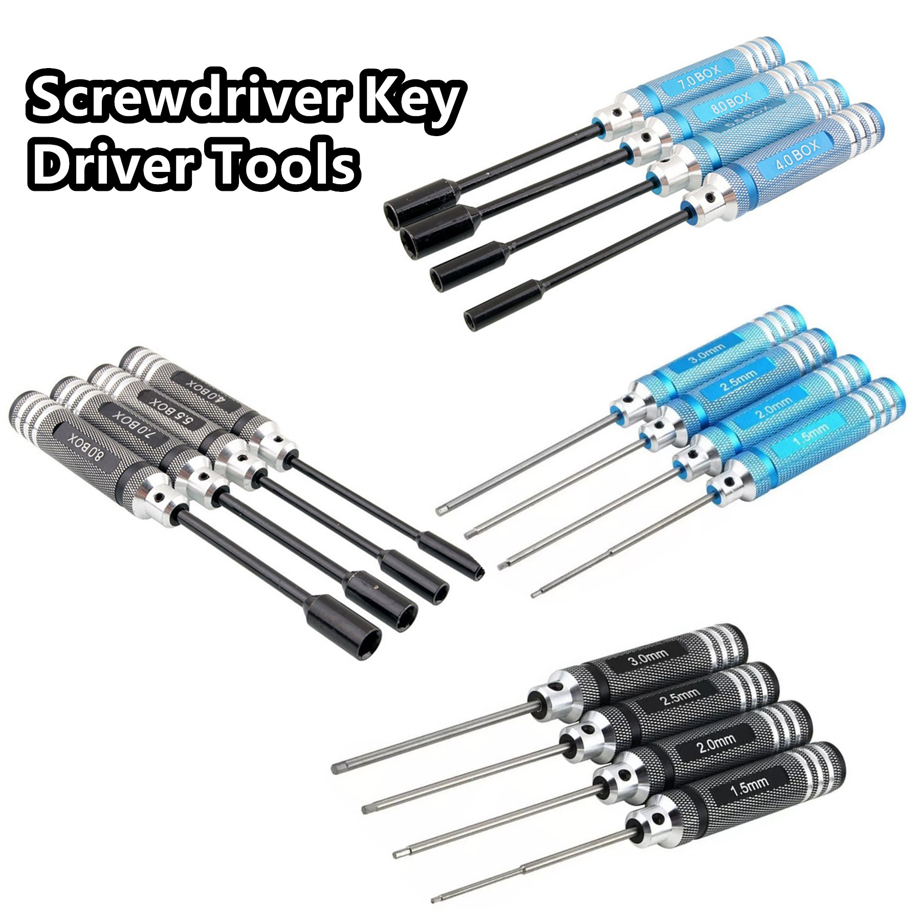 Rc Hobby Electric Screwdriver - 4Pcs 티타늄 육각 드라이버 세트 1.5/2.0/2.5/3.0mm