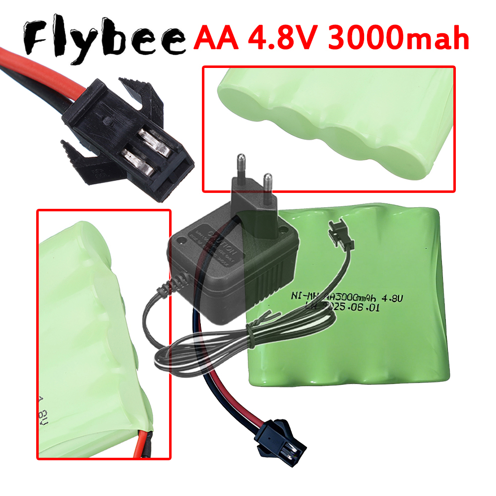 Rc Hobby Tank - 충전식 NiMH 4.8V 3000mAh 배터리 팩