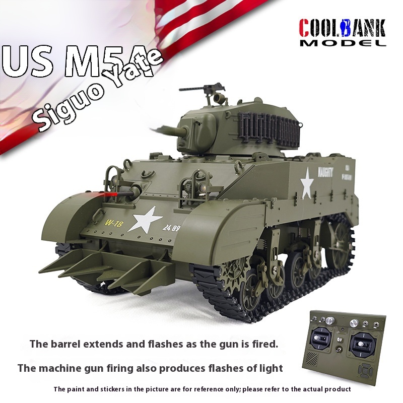 Rc Hobby Tank - 1:16 RC 탱크 미국 스튜어트 M5A1