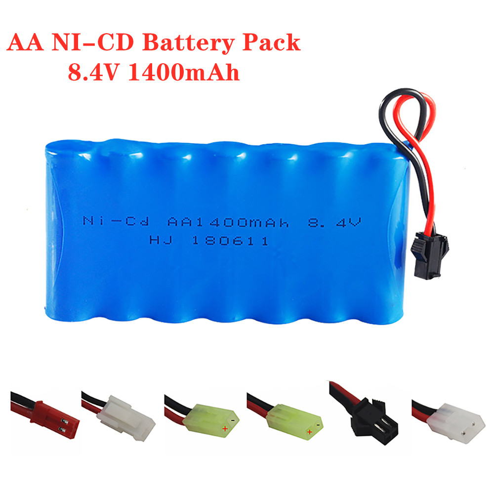 Rc Hobby Tank - Ni-CD 충전식 배터리 팩, 8.4V, 1400mah,