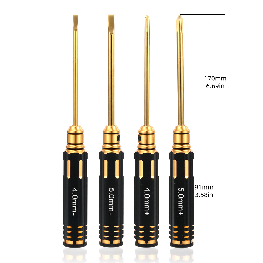 Rc Hobby Electric Screwdriver - 4개 RC 육각 드라이버 세트 티타늄