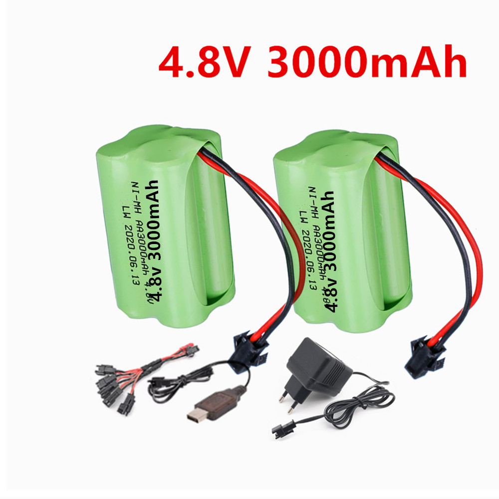 Rc Hobby Models - 4.8V 3000mAh 충전식 배터리 및 충전기