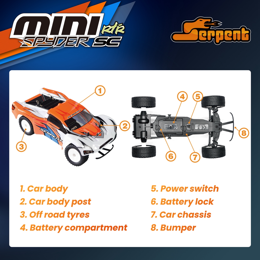 1/24 세르펜트 미니 RC카 자이로 탑재 2.4GHz - Rc Hobby World 리뷰 및 가격