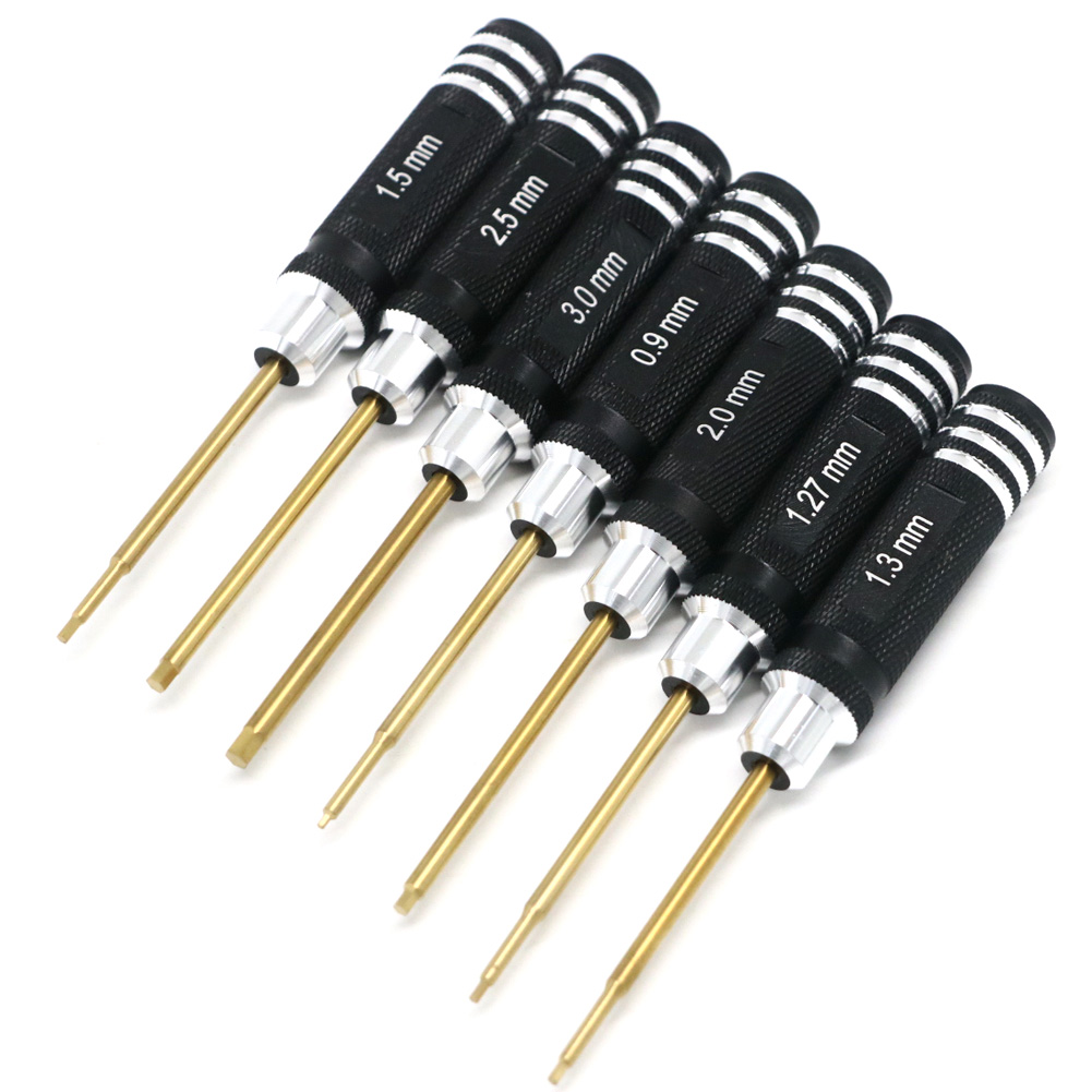 7pcs 티타늄 도금 미니 정밀 육각 스크루 드라이버  - Rc Hobby Electric Screwdriver 리뷰 및 가격