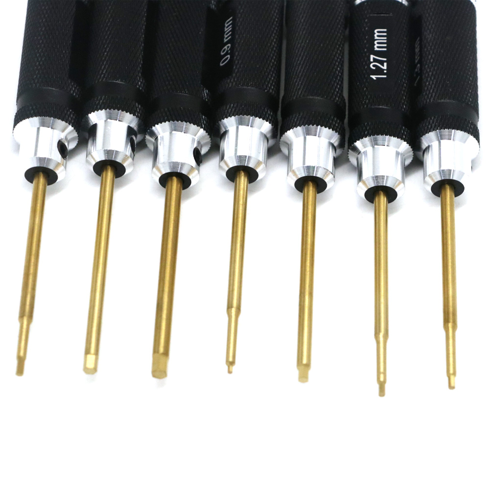 7pcs 티타늄 도금 미니 정밀 육각 스크루 드라이버  - Rc Hobby Electric Screwdriver 리뷰 및 가격