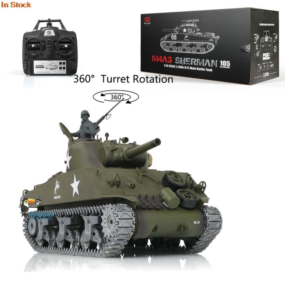 헹롱 1/16 커스텀 7.0 M4A3 셔먼 RC 탱크  - Rc Hobby Tank 리뷰 및 가격