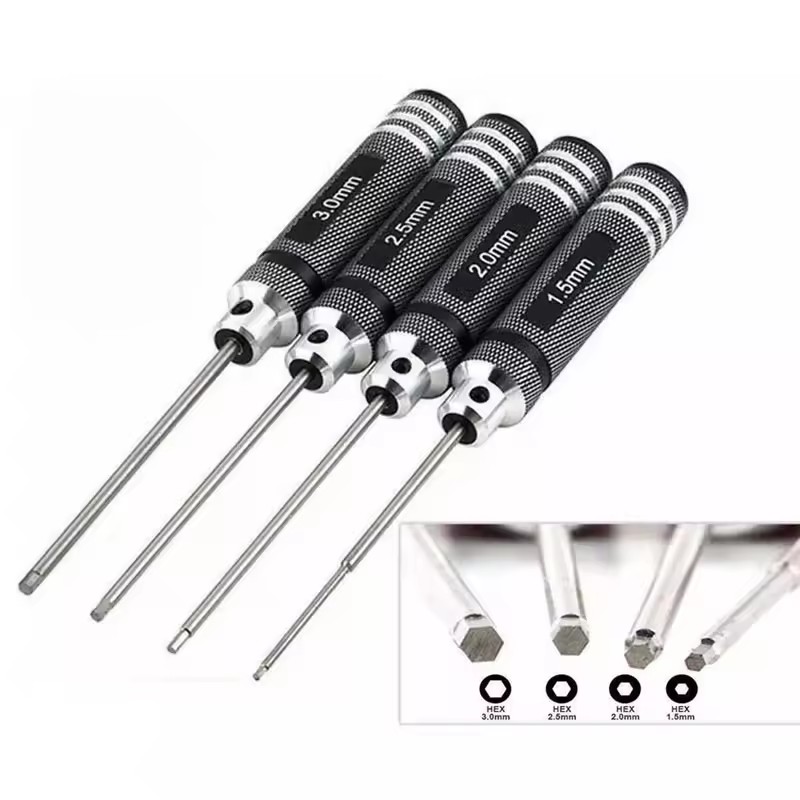 RC 자동차용 4PCS 1.5/2/2.5/3.0mm 검 - Rc Hobby Electric Screwdriver 리뷰 및 가격