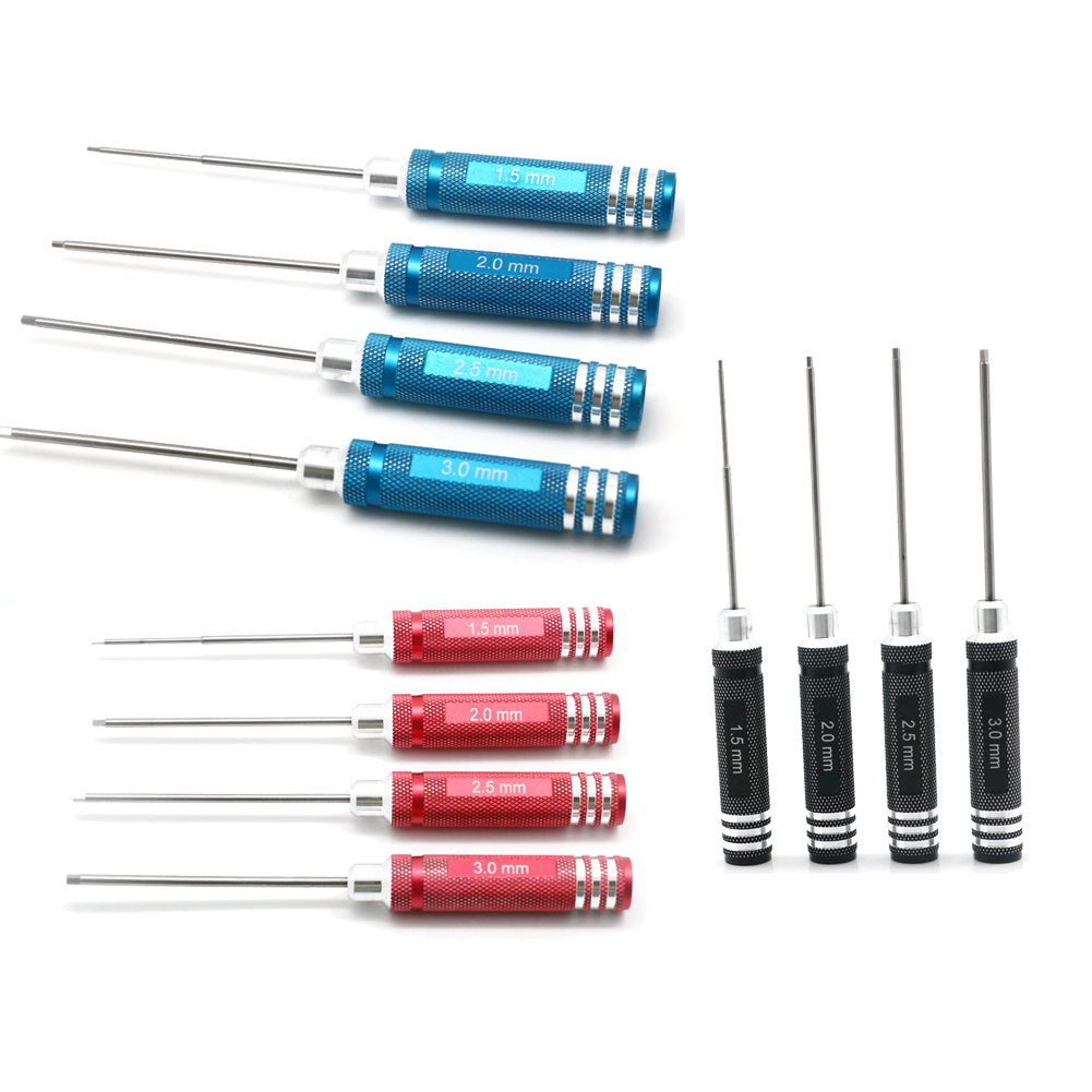 4pcs RC 도구 육각 드라이버 세트 티타늄 도금 강 - Rc Hobby Electric Screwdriver 리뷰 및 가격