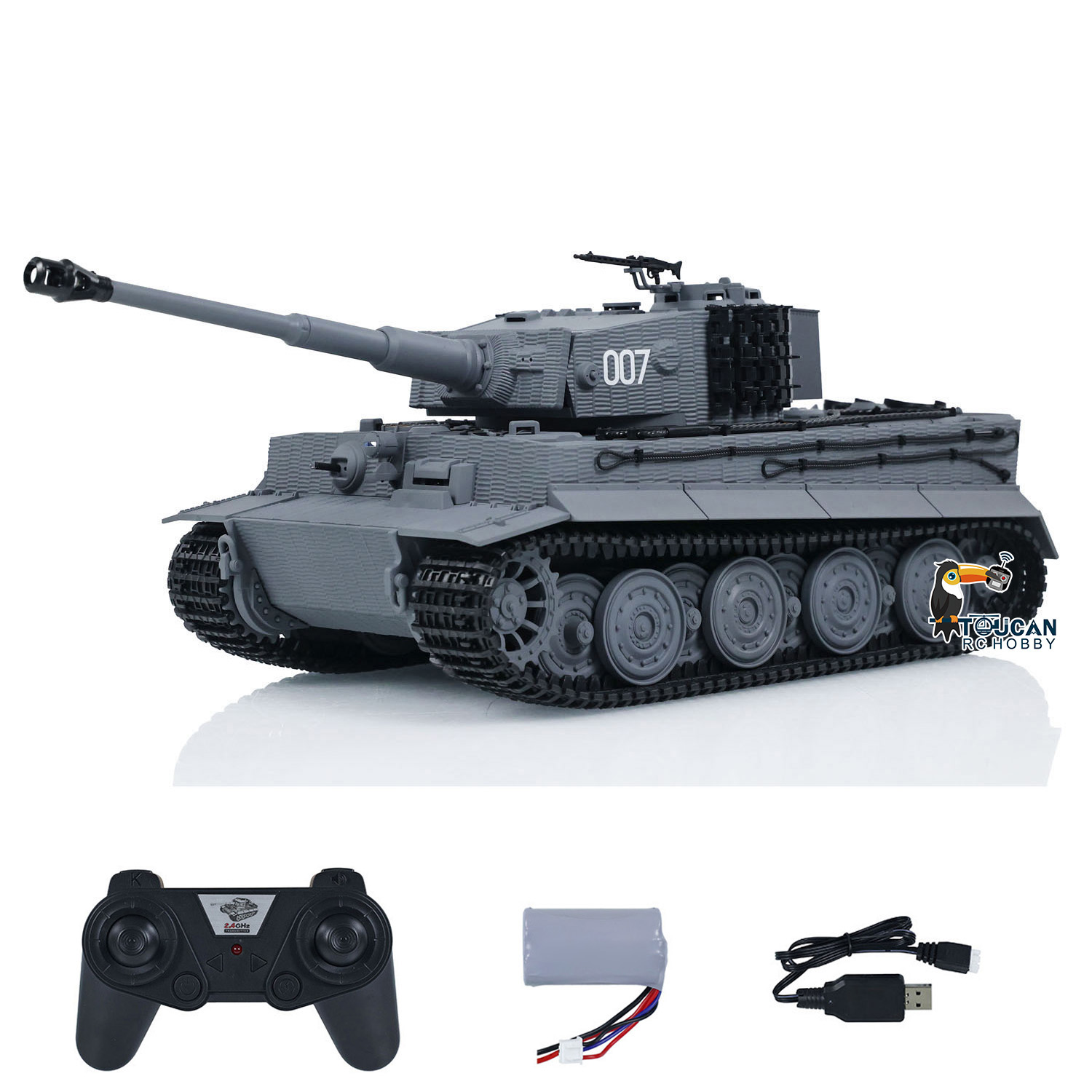 미국산 장난감 타이겐 1/24 RC 전투 탱크 타이거  - Rc Hobby Tank 리뷰 및 가격