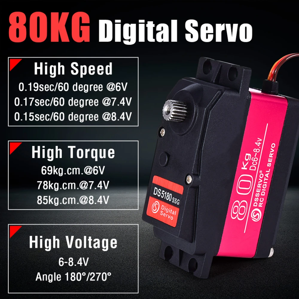 Dstservo 방수 고속 토크 디지털 서보, 레드캣  - Servo Metal Gear 리뷰 및 가격