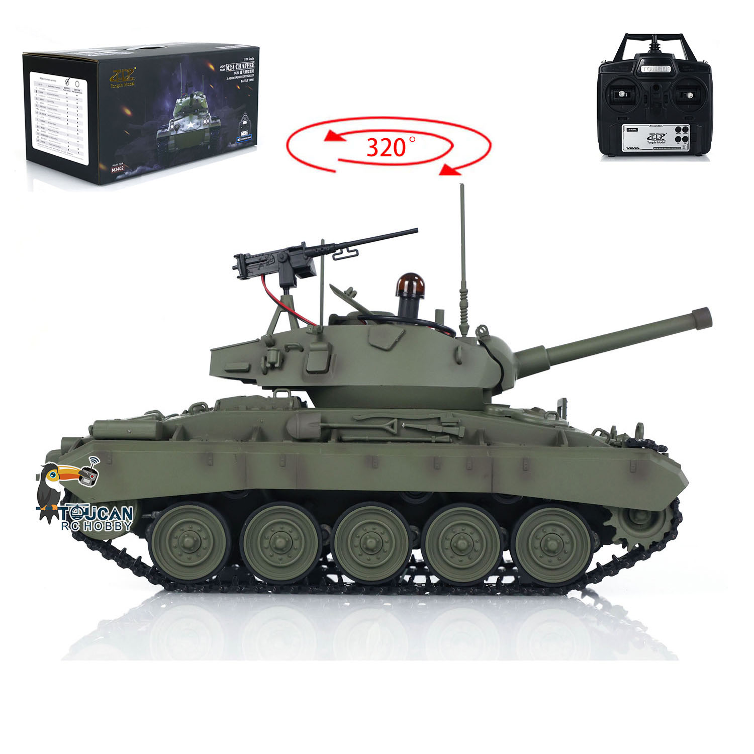 토이즈 통데 1/16 M24 차피 RC 탱크 전동 32 - Rc Hobby Tank 리뷰 및 가격